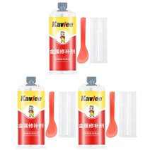 Menxo 메탈 리페어 접착제 강력 주물용 접착제방수 100g*1/2/3/4, 메탈 리페어 접착제 100g*3