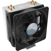 Cooler Master 하이퍼 212 에보 V2 CPU 에어 쿨러 시클플로우 120 PWM 팬 직접 접촉 기술 4 구리 열 파이프 AMD Ryzen/Intel용 LGA1700/1, 4 Heat Pipes_Hyper 212 BE RGB