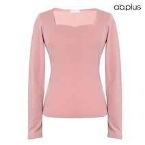 에이비플러스 ab.plus 베이직 하트넥 포인트 무지 티셔츠 (LSX1MK36A)
