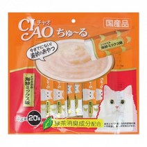 이나바 챠오 츄루 SC128(닭가슴살+해산물믹스)14g20入 길 아기 새끼 고양이 캣 냥 반려묘 영양 간식 보양식 밥 먹이 생일 선물 키우기 집사, 1, 본상품선택