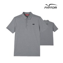 팬텀 골프 fantom남성 로고 포인트 베이직 반팔 티셔츠 F21202TO902_MG, 95, MG