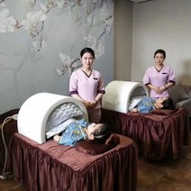 온열 돔 찜질기 치료기 사우나 찜질방 원적외선 이동식 가정용, 화이트