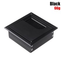 두꺼비집 배전단자 분전상자1pc 알루미늄 합금 pc 데스크 와이어 구멍 커버 그로멧 사무실 테이블 버클 라인 구멍 커버 콘센트 포트 블랙 브러시 라인 상자, 80x80mm-블랙