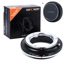 K&F Concept MD-GFX 렌즈 변환링 어댑터 - 미놀타 MD 렌즈 - 후지 GFX 바디 - 뒤캡포함 Minolta MD Lens -Fuji GFX Adapter + Cap