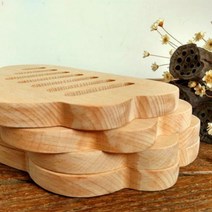(랜덤) 고급 원목냄비받침 너도밤나무 나무냄비받침 다용도원목받침 인테리어