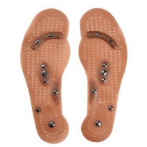 체중 감량 마사지 발 관리 신발 매트 패드 브라운 깔창 도매 dropshipping 발바닥에 대한 자기 안창 슬리밍 요법