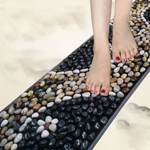 가정용 발바닥 지압판 옥돌 발지압판 발 지압 매트, 40 * 150 백색, 선택개