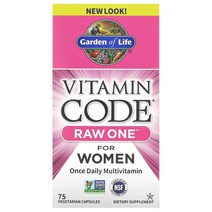 Garden of Life Vitamin Code RAW One 여성용 원스 데일리 종합비타민 베지 캡슐 75정