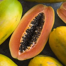 강진농장 장흥 그린파파야 5kg GreenPapaya 옐로우파파야 5kg, 1box, 옐로우파파야 3kg