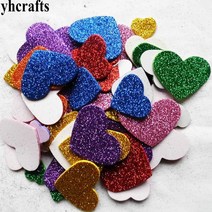 1 가방/몫. 새 크리스마스 산타 클로스 elk 거품 스티커 공예 활동 항목 Kids 룸 장식 홈 decor 도매, [22] 50PCS hearts