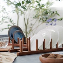 원목 접시꽂이 (월넛) 3Size, 대, 쿠팡 대, 1개