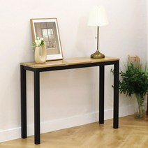 로뎀나무 엘리야 아카시아원목 콘솔 슬림 바테이블 폭좁은 베란다 테이블, 07_엘리야 400x1000 콘솔