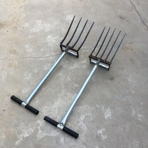 도라지창 삼지창 쇠스랑 괭이 삽쇠 쟁쇠 로타리삽 고구마 캐는 도라지 밭갈이 수확기 땅콩, 5지창