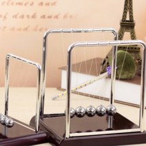 사무실 뉴턴 진자운동 밸런스볼 키네틱아트 서재 카페 병원 사장실 인테리어 소품 과학교구 무한동력 테이블모빌 크래들 중형