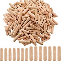 100pcs 목공 doweling 지그 키트 라운드 그루브 플루트 나무 플러그 나무 맞춤 핀 막대 드릴링 가이드 로케이터 도구, 0.8x3cm
