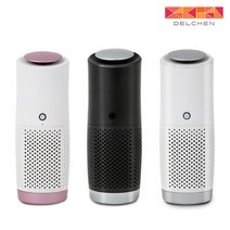 델첸 무선 미니 차량용 공기청정기 퍼스널 DC-A84, 블랙
