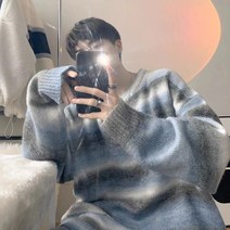 남성 코디 믹스 긴팔 니트 하늘비즈 C31 V559B148