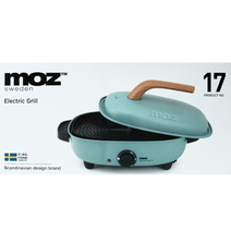 모즈 양면 전기그릴 DR-1200G, 블루이쉬그린