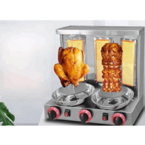 그릴 숯불 석쇠 화로대 통돌이 슈하스코 케밥 터키, 소형가스바베큐기계110V60HZ덮개없음저압밸브