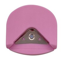 종이재단기 1Pcs 카드 둥근 죽을 종이 커터 잘라 스크랩북 사진 명함 라운드 코너 트리머 DIY 공예 나이프, 02 pink 1PCS