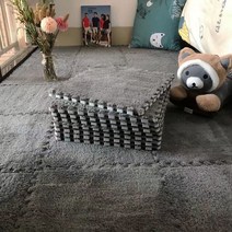 퍼즐매트 놀이방 층간소음 거실 복도 셀프시공 바닥 놀이 보호매트, 회색