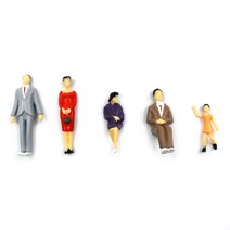 테라리움/디오라마- 컬러 사람 인체모형 5종, A타입_1:30(5p)