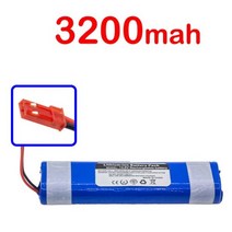 12V 배터리 ILIFE 로봇 진공 청소기용 충전식 V3s V5s V8s DF45 DF43 V3 X3 V50 V55 V5L 프로 148V 3200mAh 35ah 신제품, Red plug 3200mah, 1개