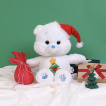 케어베어 크리스마스 위시베어 인형, 27cm, 백색