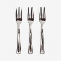 더팩 일회용 실버포크 18.8cm(대) 100개 1 000개, 1세트