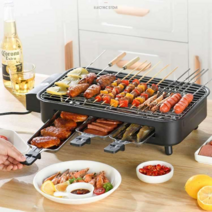 라끌렛 꼬치 구이 고기 불판 멀티 전기 그릴 직화, 블랙패키지 2종