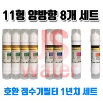 에넥스에니 정수기 CWP-2155 호환정수기필터 11인치 한방향 8개1셋트, 1개, A타입