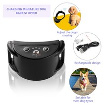 개조련사 Anti-barking Collar Paipaitek 훈련 칼라 진동 충전식 장치 애완 동물 용품 Bark Deterrents Pla, 한개옵션0