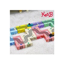 종이벽돌블럭도로30pcs /종이블럭 종이블록 블록쌓기 도로블럭 도로만들기 빅블럭 자갈벽돌 직사각블럭 도형쌓기 도형블럭 블럭쌓기 창의력발달 감각발달 소근육발달 유치원교구, 칼라풀