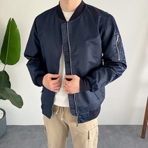 남자 MA-1 지퍼 기본 항공 블루종 점퍼 빅사이즈까지