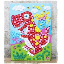 제이쥬얼 EVA모자이크 EVA액자 EVA꾸미기 EVA스티커 EVA액자꾸미기 EVA폼꾸미기 집놀이 집에서놀기, EVA모자이크-티라노사우르스