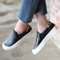 [무료배송]여성 천연소가죽 송치 슬립온 편한 단화