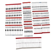 200PCS 전환 쇼트 키 다이오드 모듬 키트 1N4001 1N4004 1N4007 1N5408 UF4007 FR207 1N5817 1N5819 1N5822 1N4148 RL207, 보여진 바와 같이, 하나