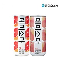 DNI3906 DAE 데미소다 피치 자몽 250ml X 각15개(총30개), 단일 총 수량