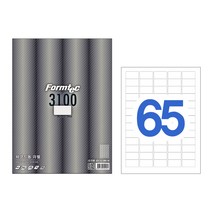 폼텍 LQ-3101 바코드용 라벨 (60단 20매), 폼텍 라벨 용지, 바코드용 LQ-3100 (65단)