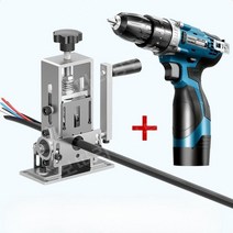 폐전선탈피기 전선피복기 피복제거기 폐전선 탈피기 케이블, CRT탈피기총3날+악세서리+핸드레버+고정클립