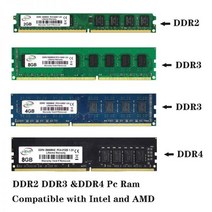 VEHT PC 메모리 RAM 모듈 컴퓨터 데스크탑 1GB 2GB PC2 DDR2 667 800 1333 1600MHZ UDIMM PC3 12800U 4GB DDR3 8GB, DDR2 1G 800 x 1Piece