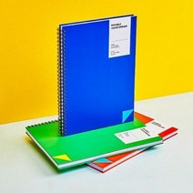 더블A 더블드림노트 B5 80매 스프링 하드커버 플래너_00ea, 블루