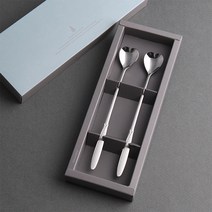 인스푼 엔젤하트 롱티스푼 롱포크, 그린 포장, 인쇄함