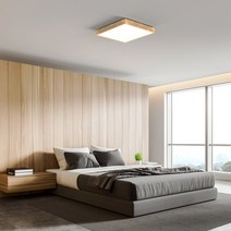 헤링본 레이 우드 국산 LED 사각 방등 아파트조명 안방등 한옥 천장등 교체, 레이 방등, 4000K주백색(아이보리빛)
