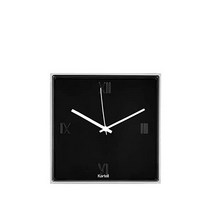 카르텔 Tic & Tac 틱앤택 메탈릭 정사각형 시계 4종, 블랙