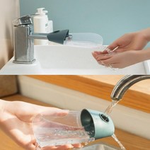 세면대 수도꼭지 연장 텝 안전 수전 보호대 세면 보조기 아이템 목욕 욕조 손씻기 손 세척 워터 핸즈 아쿠아 커버 간편한 부드러운 안전한 유아용 신생아 아기 어린이 유아 귀여운, 컬러랜덤