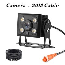 Jansite-후방 카메라 10M 15M 20M 자동차 모니터 스타라이트 나이트 비전 방수 AHD 리버스 백업, 03 Camera 20M Cable