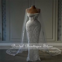 이브닝드레스 빅사이즈 웨딩 피로연 럭셔리 스파클 진주 인어 드레스 2023 케이프, 빨간+20W