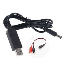 QC 3.0 USB에서 DC 5V-12V 라우터 팬 IP 카메라 용 조절 가능한 전압 전원 케이블, 만능인