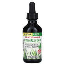 허브 Etc. Herbs ChlorOxygen 엽록소 농축물 알코올 불포함 민트 맛 2 fl oz (59 ml), 59.15 ml
